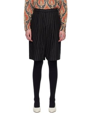 R13 Jumbo Tailored Shorts - Black