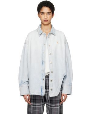 The Attico Diana Denim Shirt - White