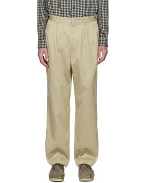 Nanamica Double Pleat Chino Pants - Natural