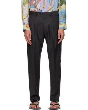 Paul Smith Pleated Trousers - Black