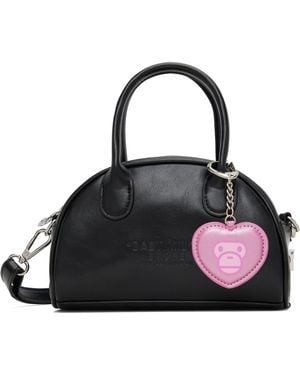 A Bathing Ape Baby Milo Store Logo Crossbody Bag - Black