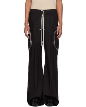 Rick Owens Temple Heizer Belas Cargo Trousers - Black