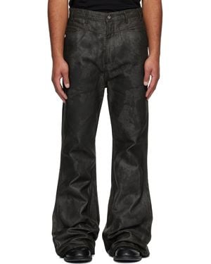 Det Blev Sent Waxed Montrose Jeans - Black
