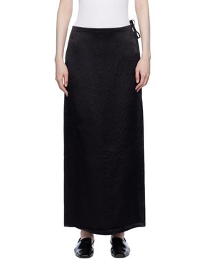 Filippa K Crinkled Pencil Maxi Skirt - Black