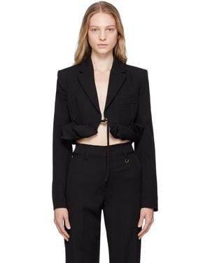 Jacquemus Le Chouchouコレクション La Veste Croissant テーラードジャケット - ブラック