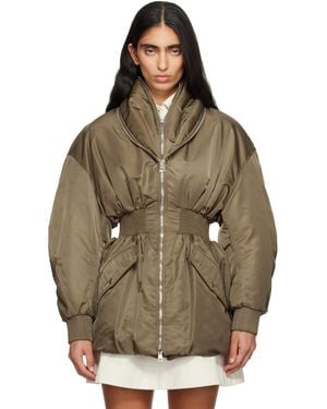Givenchy Khaki Hourglass Bomber Jacket - Brown