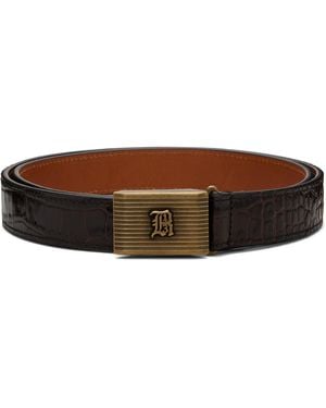 R13 Box Buckle Belt - Brown