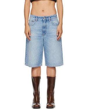 MM6 by Maison Margiela Bermuda Denim Shorts - Blue