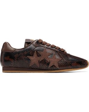 Amiri Python Pacific Flat Sneakers - Brown
