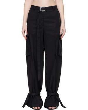 The Attico Long Trousers - Black
