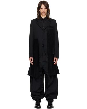 COMME DES GARÇON BLACK Comme Des Garçons Pocket Panel Blazer - Black