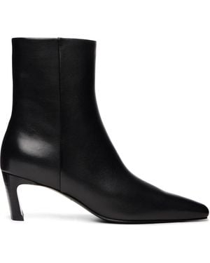 Rag & Bone Kai Leather Ankle Boots - Black