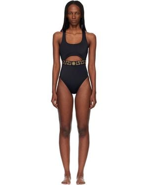 Versace Cutout Swimsuit - Black
