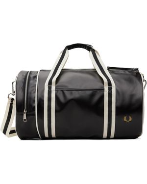 Fred Perry Off- Classic Barrel Duffle Bag - Black