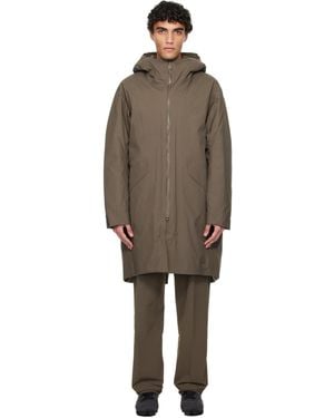 Veilance Taupe Monitor Down Coat - Brown