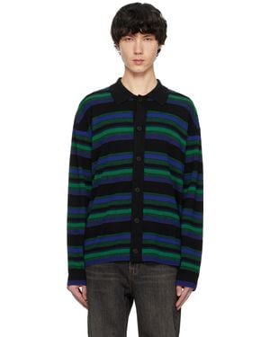 WOOYOUNGMI Stripe Cardigan - Black