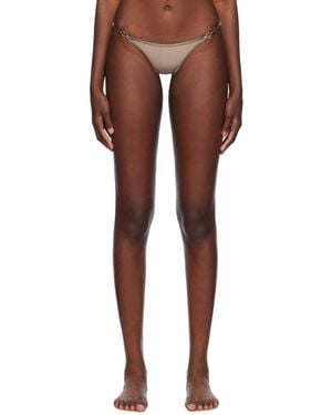 Miaou Taupe Nicola Bikini Bottom - Multicolour