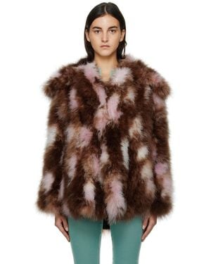 16Arlington Genoa Feather Coat - Brown