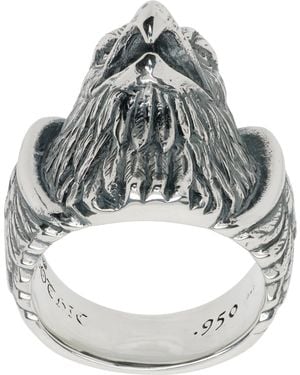 Yohji Yamamoto Eagle Head Ring - Grey