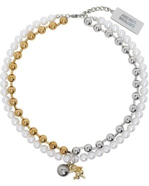 Chopova Lowena 'Hold My Orb Charm' Necklace - Metallic