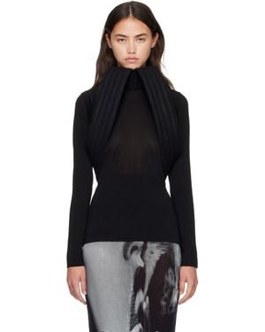 Jean Paul Gaultier 'The Sculpted' Turtleneck - Black