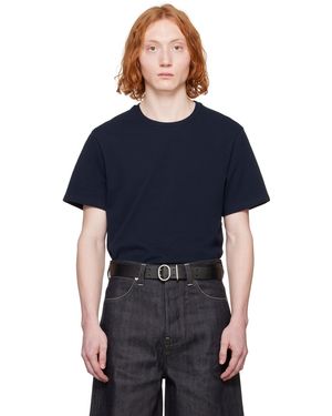 Jil Sander ネイビー クルーネックTシャツ - ブルー