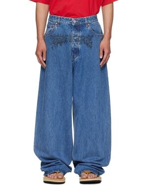 Vetements Cradle Of Filth Baggy Jeans - Blue