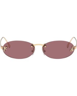 Fendi First' Crystal Sunglasses - Pink
