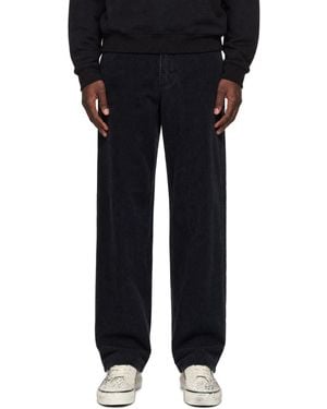 Neighborhood Washed Corduroy Plain Trousers - Black