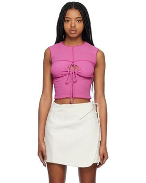 Yuzefi Keyhole Tank Top - Red