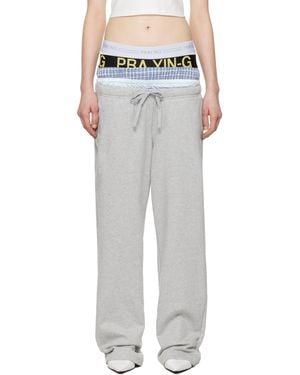 PRAYING Underwear Sweatpants - White