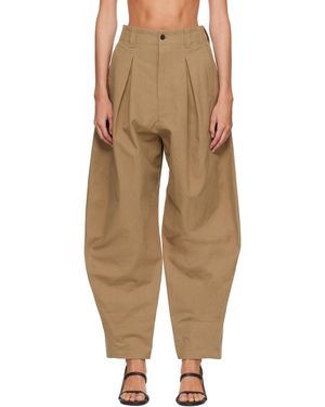 R2W Pantalon Milo En Coton À Nervures - Neutre