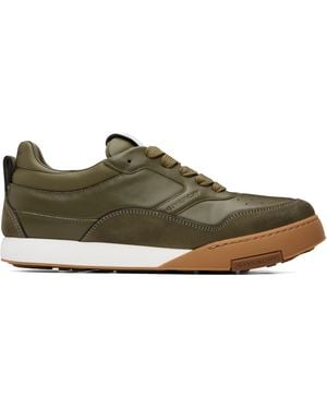 Givenchy Baskets Yard Kaki En Cuir À Logos - Vert