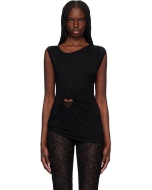 Ambush Heart Shape Tank Top - Black