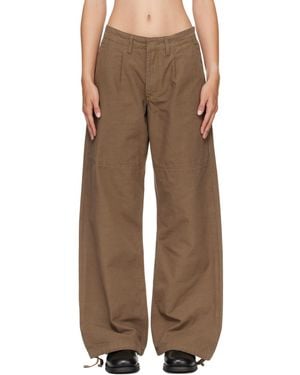 Jeanerica Khaki Mina Trousers - Brown