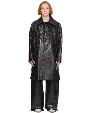 Egonlab Manteau noir à enduit