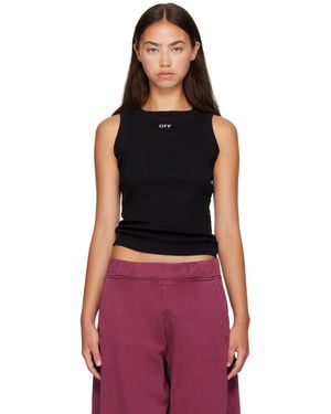 Off-White c/o Virgil Abloh 'Off' Stamp Round Tank Top - Black
