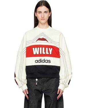 Willy Chavarria Off- Adidas Originals Edition 'Ny' Sweatshirt - Red