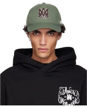Amiri Khaki Ma Outline Canvas Cap - Black