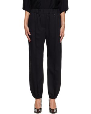 Burberry Wool Jogging Pants - Black