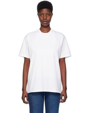 TOTEME オフホワイト ストレート Tシャツ