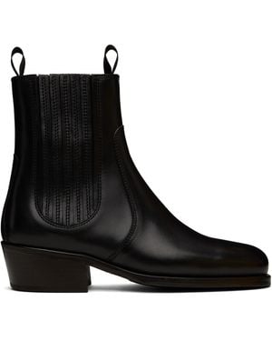 Lemaire Leather Chelsea Boots - Black