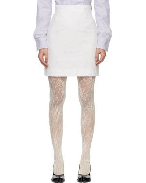 Vivienne Westwood Crotch 45 Miniskirt - White
