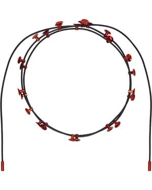 Hugo Kreit Ssense Exclusive & Stud Lacet Necklace - Metallic