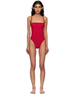 Haight Crepe Tamis Swimsuit - Red