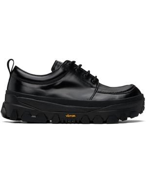Amomento Vibram Lace-Up Loafers - Black