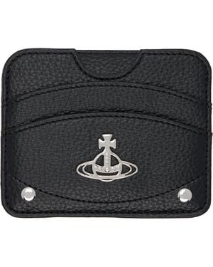 Vivienne Westwood Half Moon Flat Card Holder - Black