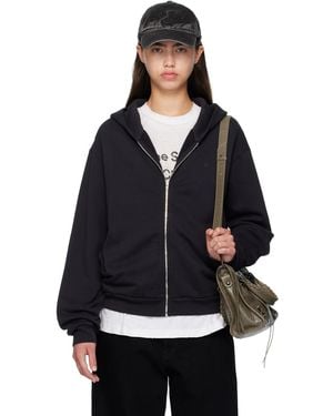 Acne Studios Zipper Hoodie - Black