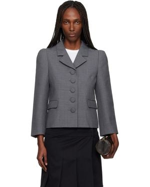 ShuShu/Tong Lapel Short Blazer - Grey
