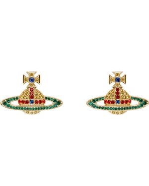 Vivienne Westwood ゴールド Kika ピアス - ブラック